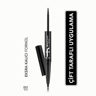 Flormar Extreme Tattoo Duo Eyeliner & Eye Pencil - Long-Lasting, Water-Resistant Dual Makeup Tool for Dramatic Eye Looks Flormar Extreme Tattoo Duo Eyeliner & Eye Pencil - Long-Lasting dual eyeliner and eye pencil, long-lasting eye makeup, water-resistant cosmetics, highly pigmented eyeliner, smudge-proof eye pencil, makeup duo, cosmetic product, eye makeup essentials, Flormar Extreme Tattoo Duo, dramatic eye looks, versatile makeup tool, travel-friendly cosmetics