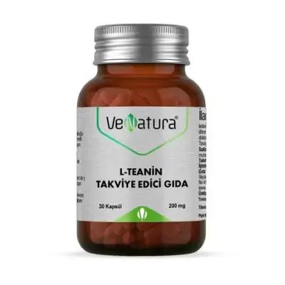 Venatura L-Theanine 200mg Relaxation Supplement - 30 Capsules, Natural Stress Relief for Adults and Teens