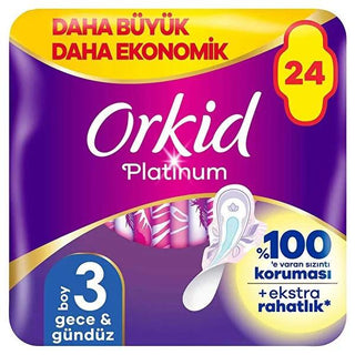 Orkid Hygienic Pads Platinum Ultra Gece - Superior Menstrual Protection & Comfort Orkid Platinum Ultra Gece - Superior Hygienic Pads hygienic pads, menstrual protection, odor control sanitary pads, dermatologically tested sanitary products, ultra thin sanitary pads, women's health, menstrual hygiene, sanitary products, feminine hygiene products, period protection, comfort and protection, Orkid Platinum Ultra Gece