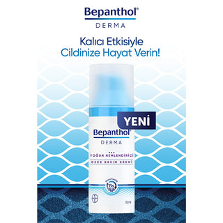 Bepanthol Derma Intense Moisturizing Night Face Cream - Repair & Soothe Dry Skin Overnight with Natural Oils for Facial Dryness Relief Bepanthol Derma Night Cream - Intense Dry Skin Relief night face cream, intense moisturizer, dry skin cream, overnight hydration, natural oil face cream, soothing night cream, facial dryness relief, moisturizing night cream for dry skin, dry skin, night cream, face cream, moisturizer, intense hydration, natural oils, soothing, dryness relief, facial care, skincare, beauty, m