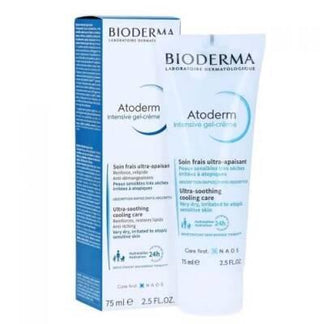 bioderma atoderm intensive gel creme 75ml front view, bioderma atoderm intensive gel creme 75ml back view, bioderma atoderm intense moisturizing ingredients Bioderma Atoderm Intensive Gel Creme - Ultra Hydrating | 75ml Bioderma Atoderm Intensive Gel Creme - Ultra Hydrating 75ml bioderma, intensive-gel-creme, moisturizer, sensitive-skin, dry-skin, hydration, skin-care, hypoallergenic, ai-generated, gel-cream