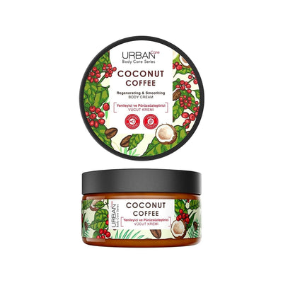 URBAN Care Coconut Coffee Body Moisturizer Cream - Nourishing, Smoothing, and Hydrating Body Care for Dry Skin