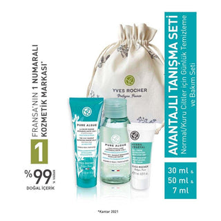 Pure Algue Skincare Set for Normal & Dry Skin - Travel Size Cleansing Gel, Micellar Water & Hydrating Gel Cream Pure Algue Skincare Set - Travel Size for Normal & Dry Skin skincare set, normal and dry skin, cleansing gel, micellar water, hydrating gel cream, skincare routine starter kit, travel-sized skincare products, Pure Algue, gentle skincare, detoxifying skincare, moisturizing skincare, skincare for normal skin, skincare for dry skin, travel skincare, compact skincare, starter skincare kit