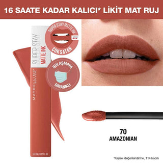 maybelline super stay matte ink unnude liquid lipstick, maybelline liquid lipstick in amazonian shade Maybelline New York Super Stay Matte Ink - Unnude | 0.17 fl oz Maybelline Super Stay Matte Ink - Unnude | 0.17 fl oz maybelline, liquid-lipstick, matte-lipstick, long-lasting-lipstick, makeup-enthusiasts, womens-makeup, beauty, unnude-lipstick, ai-generated, lip-color