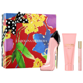 Good Girl Blush: Floral Eau de Parfum 3-Piece Gift Set | Vegan, Sustainably Sourced Vanilla & Ylang-Ylang Fragrance Good Girl Blush: Floral Vegan Perfume Gift Set | Shop Now! Good Girl Blush Eau de Parfum, Floral Perfume, Vegan Perfume, Women's Fragrance Gift Set, Sustainably Sourced Perfume, Ylang-Ylang Perfume, Vanilla Perfume, Travel Size Perfume, Floral Body Lotion, Mother's Day Perfume Gift, Floral scents, sophisticated fragrance, feminine fragrance, ethical beauty, cruelty-free, gift for her, perfume 