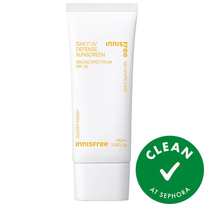 Drunk Elephant Daily UV Defense Invisible Broad Spectrum SPF 36 Sunscreen - No White Cast, Vegan, Lightweight Moisturizi