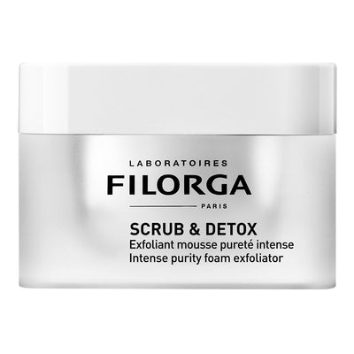 Filorga Scrub & Detox Mask: 5-Minute Exfoliating & Pore Cleansing Facial Mask for Brighter, Smoother Skin | Active Charc