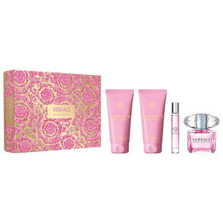 Versace Bright Crystal Eau de Toilette Gift Set: Fresh Floral Fragrance, Yuzu Lemon, Peony & Musk - Signature Scent, Travel Size Included Versace Bright Crystal Gift Set: Floral Perfume for Women Bright Crystal Eau de Toilette, Versace Bright Crystal Gift Set, Floral Fragrance Set, Perfume Gift Set for Women, Yuzu Lemon Perfume, Peony Musk Fragrance, Bright Crystal Travel Spray, Perfumed Body Lotion, Bath and Shower Gel, Versace perfume, Versace, Bright Crystal, Eau de Toilette, Gift Set, Floral, Fresh, Yuz