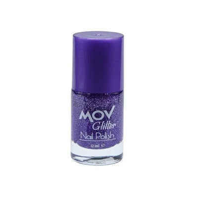 Mov Glitter Nail Polish - Customizable Shiny Finish for Nail Art Designs
