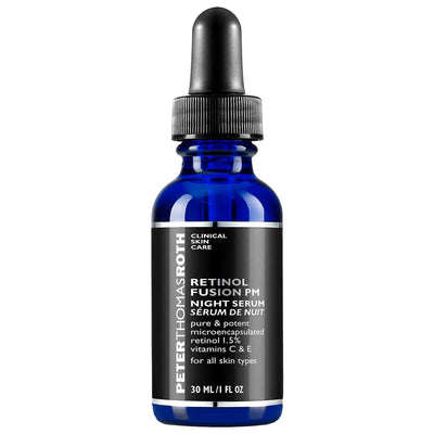 Retinol Fusion PM: 1.5% Time-Released Retinol Serum for Fine Lines, Wrinkles, & Radiance | Non-Irritating Anti-Aging Nig