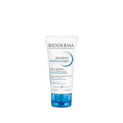 Bioderma Atoderm Moisturizing Hand Cream for Dry Skin & Nails - 50ml Hydrating Cream