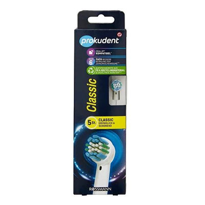 Prokudent Oral-B Compatible Replacement Toothbrush Heads - Flexible Bristle, Pack of 5