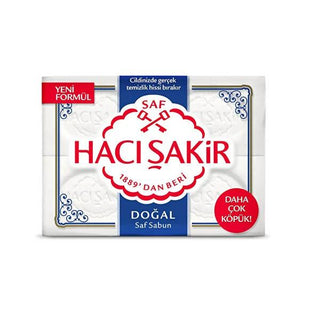 Hacı Şakir Natural Bar Soap - Gentle, Moisturizing & Deep Cleansing for Sensitive Skin, 4-Pack Hacı Şakir Natural Bar Soap - Gentle & Moisturizing Natural bar soap, Deep cleansing soap, Moisturizing soap, Hacı Şakir, Traditional Turkish soap, Gentle soap, Sensitive skin care, Natural ingredients, Skin care, Personal care, Cosmetics, Bath and body products, Traditional soap, Heritage brand