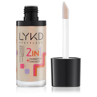 LYKD 2 in 1 Foundation Soft Fair - Long-lasting, Natural Finish, Nourishing Skin with Balm Extracts & Vitamin C LYKD 2 in 1 Foundation Soft Fair - Nourishing & Long-lasting 2 in 1 Foundation, LYKD Foundation, Soft Fair Foundation, Long-lasting Foundation, Natural Finish Foundation, Nourishing Foundation, Makeup for All Skin Types, Skincare Benefits, Antioxidant Makeup, Balm Extracts, Vitamin C Enriched, High Coverage Foundation, Versatile Makeup, Sensitive Skin Friendly, Daily Makeup, Special Occasion Makeu