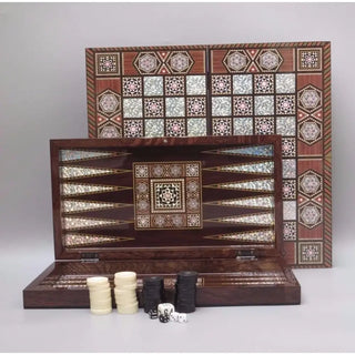 The 19'' Magic Star Backgammon Turkish Premium Board Game Set