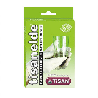Tisanelde Cotton Gloves / Natural Large
