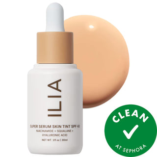 ILIA Super Serum Skin Tint SPF 40: Dewy Coverage, Skincare Foundation with Hyaluronic Acid & Niacinamide - Vegan, Cruelty-Free & Mineral Sunscreen ILIA Super Serum Skin Tint SPF 40: Skincare Foundation tinted serum foundation, SPF foundation, mineral sunscreen foundation, skincare foundation, vegan foundation, cruelty-free foundation, hyaluronic acid foundation, niacinamide serum tint, dewy finish foundation, light coverage foundation, foundation, serum tint, SPF, mineral sunscreen, vegan, cruelty-free, hya