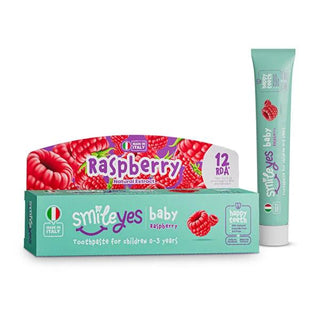 Smile Yes Raspberry Baby Toothpaste (0-3 Years) - 99% Natural, Fluoride & SLS-Free - Gentle Infant Oral Care Smile Yes Baby Toothpaste - Natural, Fluoride-Free Oral Care baby toothpaste, 0-3 years toothpaste, natural baby toothpaste, fluoride-free toothpaste, SLS-free toothpaste, raspberry flavored toothpaste, infant oral care, organic baby toothpaste, safe baby toothpaste, gentle baby toothpaste, baby oral care, natural toothpaste, fluoride free, SLS free, raspberry flavor, baby teeth, infant toothpaste, t