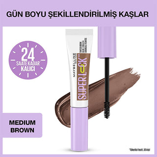 Maybelline Super Lock Medium Brown Brow Glue: 24H Lamination Effect, Tinted Eyebrow Mascara for Long-Lasting Shape & Smudge-Proof Definition Maybelline Brow Glue: Long-Lasting Eyebrow Mascara - Medium Brown eyebrow mascara, brow glue, eyebrow setting mascara, tinted brow gel, long-lasting eyebrow gel, sweat-proof eyebrow mascara, smudge-proof eyebrow gel, Maybelline brow glue, brow lamination mascara, medium brown brow mascara, eyebrow gel, tinted eyebrow gel, eyebrow shaper, eyebrow tint, brow gel, brow ma