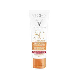 Vichy Capital Soleil SPF 50 Anti-Aging Face Sunscreen - 1.69 fl oz, High Protection for Aging Skin Vichy Capital Soleil SPF 50 Face Sunscreen - Anti-Aging Protection Vichy Capital Soleil, SPF 50 face sunscreen, anti-aging face cream, face sun protection, Vichy sunscreen, anti-aging skincare, facial sunblock, skincare with SPF, sun protection for face, aging skin care, daily sunscreen, broad-spectrum sunscreen