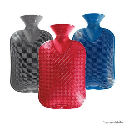 Fashy 2 Liter TUV Certified Hot Water Bottle - Single-Sided Channel Design for Menstrual Relief and Warmth