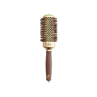 Olivia Garden Expert Blowout Shine Hair Brush: Wavy Bristles for Ultimate Shine & Volume - Professional Hair Styling at Home Olivia Garden Hair Brush: Blowout & Shine - Professional Styling Olivia Garden hair brush, blowout brush, shine enhancing hair brush, wavy bristle brush, hair styling brush, professional hair brush, hair brush for blow drying, gold hair brush, hairbrush, hair styling, shine, volume, frizz control, blowout, wavy bristles, gold hair brush, brown hair brush, hair care, beauty, salon qual