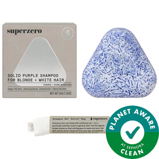 Superzero Purple Shampoo Bar: Sulfate-Free Toning for Blonde, Highlighted & White Hair | Eliminate Brassiness, Boost Shine, Vegan & Color-Safe Superzero Purple Shampoo Bar: Anti-Brass, Blonde & Highlighted Hair purple shampoo bar, sulfate-free purple shampoo, blonde hair shampoo, highlighted hair shampoo, white hair shampoo, anti-brass shampoo, vegan shampoo bar, color safe shampoo, recyclable shampoo, toning shampoo bar, shampoo bar, purple shampoo, sulfate-free shampoo, blonde shampoo, highlighted shampoo
