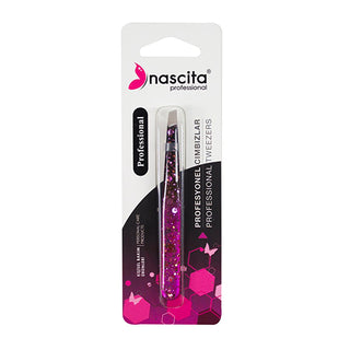 Nascita Profesyonel Slanted Tip Eyebrow Tweezers - Precision Grooming Tool for Eyebrows & Facial Hair Removal Nascita Profesyonel Eyebrow Tweezers - Precision Grooming eyebrow tweezers, professional tweezers, slanted tweezers, facial hair removal, precision grooming tools, beauty tools, personal grooming, eyebrow shaping, hair removal tools, grooming essentials