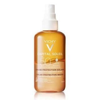 Vichy Capital Soleil SPF 50 Tanning Sunscreen Spray - Water-Resistant Sunscreen Spray with SPF 50 Protection