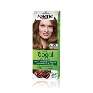 Palette Natural Colors Hair Dye - Fındık Kahve (7-60) - Nourishing Argan Oil Formula for Natural-Looking Hair Color Palette Natural Colors Hair Dye - Nourishing & Natural Natural hair dye, Hair color with argan oil, Nourishing hair dye, Palette Natural Colors hair dye, Fındık Kahve hair color, Hair dye for natural look, Argan oil hair dye, Healthy hair color, Natural ingredients hair dye