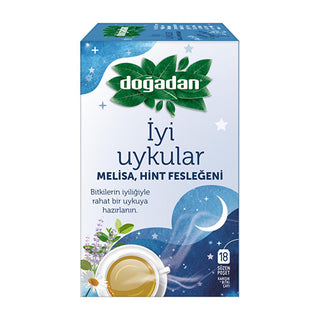 Doğadan Herbal Tea for Relaxation and Sleep - 18 Tea Bags, Natural Sleep Aid, Caffeine-Free Doğadan Herbal Tea for Better Sleep herbal tea, sleep aid, relaxation tea, natural sleep remedy, caffeine-free tea, calming tea blend, Doğadan, organic tea, bedtime routine, stress relief, wellness, herbal blend, sleep improvement, tea, relaxation, healthy sleep