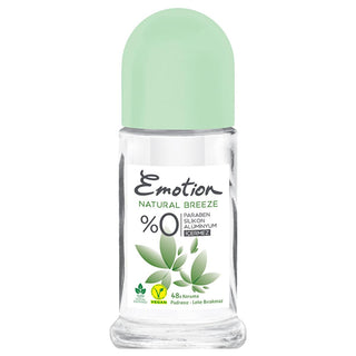 Emotion Natural Breeze Women's Deodorant Roll-On - Aluminum-Free, Vegan, 99% Natural - 1.69 fl oz