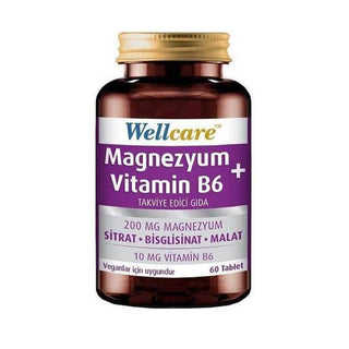 wellcare magnesium and vitamin b6 60 tablets, details of wellcare magnesium and vitamin b6 Wellcare Magnesium and Vitamin B6 - 60 Tablets Wellcare Magnesium & Vitamin B6 - 60 Tablets wellcare, magnesium, vitamin-b6, health, wellness, adults, tablets, dietary-supplement, ai-generated, energy-metabolism