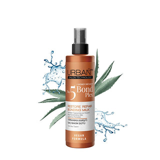 Urban Care Bond Plex No:5 Hair Repair Milk: Vegan, Paraben-Free Treatment for Damaged Hair - Strengthens, Moisturizes & Detangles Urban Care Bond Plex Hair Milk: Vegan Repair for Damaged Hair Bond Plex hair treatment, Vegan hair care, Paraben-free hair product, Hair damage repair, Hair moisturizing serum, Detangling hair milk, Heat protectant hair spray, Honey hair treatment, Urban Care Bond Plex, Hair strengthening treatment, hair care, hair repair, hair milk, hair serum, vegan, paraben-free, honey, moistu