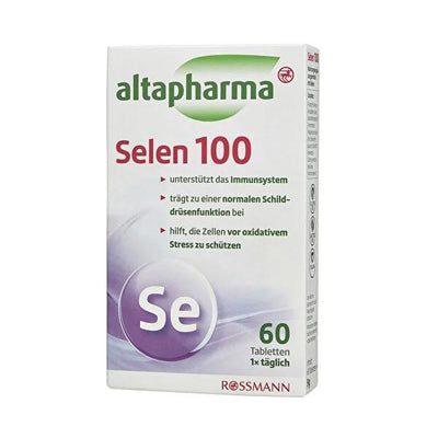 Altapharma Selenium Iodine Supplement: Thyroid Support, Vegan, Gluten & Lactose-Free Tablets - Boost Metabolism & Energy