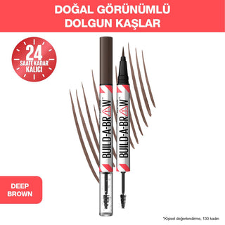 Maybelline New York Build a Brow 2-in-1 Eyebrow Pencil & Gel - Long Lasting, Easy 2-Step Eyebrow Makeup Solution Maybelline Build a Brow 2-in-1 Eyebrow Pencil & Gel eyebrow pencil, eyebrow gel, Maybelline Build a Brow, long-lasting eyebrow makeup, 2-in-1 eyebrow product, cosmetic, beauty, makeup, grooming, brow care, brow products, makeup essentials, beauty routine, cosmetics, brow gel, brow pencil, Maybelline, New York, Build a Brow