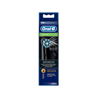 Oral-B Oral-B Cross Action Black Edition Toothbrush Replacement Heads 4-Pack - Compatible Electric Toothbrush Accessories for Enhanced Plaque Removal and Gum Care Oral-B Cross Action Black Edition Replacement Heads - 4 Pack Oral-B Cross Action Black Edition, Toothbrush Replacement Heads, Oral-B Replacement Heads, Electric Toothbrush Accessories, Black Edition Toothbrush Heads, Oral Hygiene, Plaque Removal, Gum Care, Compatible Toothbrush Heads, Oral-B Electric Toothbrush, Replacement Brush Heads, Oral Care 