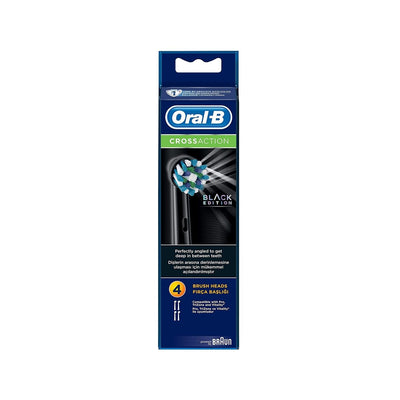 Oral-B Oral-B Cross Action Black Edition Toothbrush Replacement Heads 4-Pack - Compatible Electric Toothbrush Accessorie