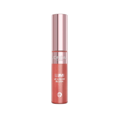 Loreal Paris Lumi Blush Liquid Makeup for Cheeks - 630 Glowy True Rose, Natural Flush, Easy Blend