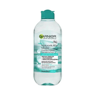 Garnier Hyaluronik Aloe Micellar Water - Gentle Makeup Remover & Facial Cleanser for Sensitive Skin, 13.53 fl oz Garnier Hyaluronik Aloe Micellar Water - Gentle Makeup Remover Micellar water, Garnier Hyaluronik Aloe, Makeup remover, Facial cleanser, Hyaluronic acid skincare, Sensitive skin care, Gentle cleansing, No-rinse cleanser, Skincare for sensitive skin, Natural skincare, Hydrating cleanser, Makeup removal, Facial care, Skincare routine, Cleansing water, Aloe vera skincare