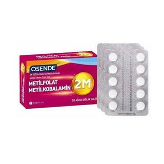 osende-2m-methylfolate-tablets, osende-methylcobalamin-supplement Osende 2M Methylfolate - Methylcobalamin Supplement | 30 Tablets Osende 2M Methylfolate Supplement - 30 Tablets osende, methylfolate, methylcobalamin, vitamin-supplement, health-supplements, nutrition, vitamin-deficiency, dietary-supplement, sublingual-tablets, ai-generated
