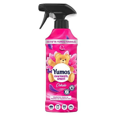 Yumoş Yumo_ Orchid Home & Textile Spray: Refreshing Orchid Scent - Odor Eliminator for Sofas, Curtains, Rugs - 15.22 fl 