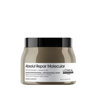 Loreal Professionnel Paris Serie Expert Absolut Repair Molecular Hair Mask 500ml - Professional Hair Repair Treatment Loreal Paris Serie Expert Hair Mask - Repair Damaged Hair Loreal Professionnel Paris, Serie Expert Absolut Repair, Molecular Hair Mask, Hair Repair Treatment, Professional Hair Care, Hair Mask, Deep Repair, Hair Care, Hair Treatment, Professional Hair Products, Salon Quality Hair Care, Hair Repair Mask, Nourishing Hair Mask, Damaged Hair Repair