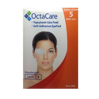OctaCare Sterile Adhesive Eye Pads - Hypoallergenic, Non-woven, X-Ray Compatible - 5 Count OctaCare Sterile Adhesive Eye Pads - Hypoallergenic & X-Ray Compatible Adhesive Eye Pads, Sterile Eye Pads, Hypoallergenic Eye Care, Non-woven Eye Pads, X-Ray Compatible Eye Pads, Medical Eye Coverings, Disposable Eye Pads, Sensitive Skin Care, Post-operative Eye Care, Skincare for Sensitive Eyes, Medical Supplies, Eye Protection, OctaCare