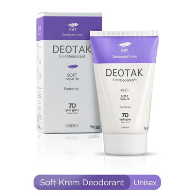Deotak Soft Deodorant Cream for Sensitive Skin - Long Lasting, Non-Irritating, Dermatologically Tested - Deotak