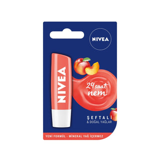 Nivea Peach Lip Care Cream 4.8g - Moisturizing & Protective Lip Balm Nivea Peach Lip Care Cream - Moisturizing Lip Balm Nivea lip care cream, peach flavor lip balm, moisturizing lip cream, lip care products, Nivea Şeftali Dudak Bakım Kremi, lip balm, lip care, peach flavor, moisturizing, protective, travel size, affordable lip care, Nivea brand