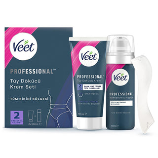 Veet Professional Bikini Hair Removal Cream Set: Gentle, Moisturizing, & Effective for Sensitive Skin - Includes Shea Butter & Exfoliating Foam Veet Bikini Hair Removal: Gentle Cream for Sensitive Skin hair removal cream, bikini hair removal, sensitive skin hair removal, shea butter hair removal, moisturizing hair removal cream, hair removal foam, bikini hair removal set, tüy dökücü krem, hair removal, bikini line, sensitive skin, shea butter, moisturizing, exfoliating, dermatologically tested, quick hair r