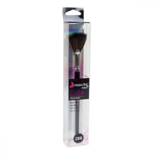 nascita pro plus duo fiber fan brush, nascita brush application on cheekbones Nascita Pro Plus Duo Fiber Fan Brush - Versatile Makeup Tool | Size 288 Nascita Pro Plus Duo Fiber Fan Brush 288 nascita, makeup-brush, duo-fiber-brush, fan-brush, makeup-tool, cosmetics, face-brush, beauty-tools, ai-generated, professional-makeup