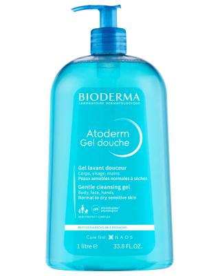 Bioderma Atoderm Shower Gel 1000ml - Moisturizing, Dermatologically Tested, Paraben-Free for Sensitive Skin Bioderma Atoderm Shower Gel 1000ml - Gentle & Moisturizing Bioderma Atoderm Shower Gel, Sensitive skin shower gel, Moisturizing shower gel, Dermatologically tested shower gel, Paraben-free shower gel, Gentle skincare, Natural ingredients, Large size shower gel, 1000ml shower gel, Sensitive skin care, Moisturizing body wash, Bioderma skincare