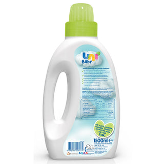 uni baby sensitive laundry detergent 1500 ml bottle, uni baby laundry detergent for sensitive skin Uni Baby Sensitive Laundry Detergent - Ideal for Delicate Baby Skin | 1500 ml Uni Baby Sensitive Laundry Detergent - 1500 ml Safe for Babies uni-baby, baby-laundry-detergent, sensitive-skin-care, fragrance-free-cleaning, hypoallergenic, baby-products, parents, caregivers, laundry-care, ai-generated
